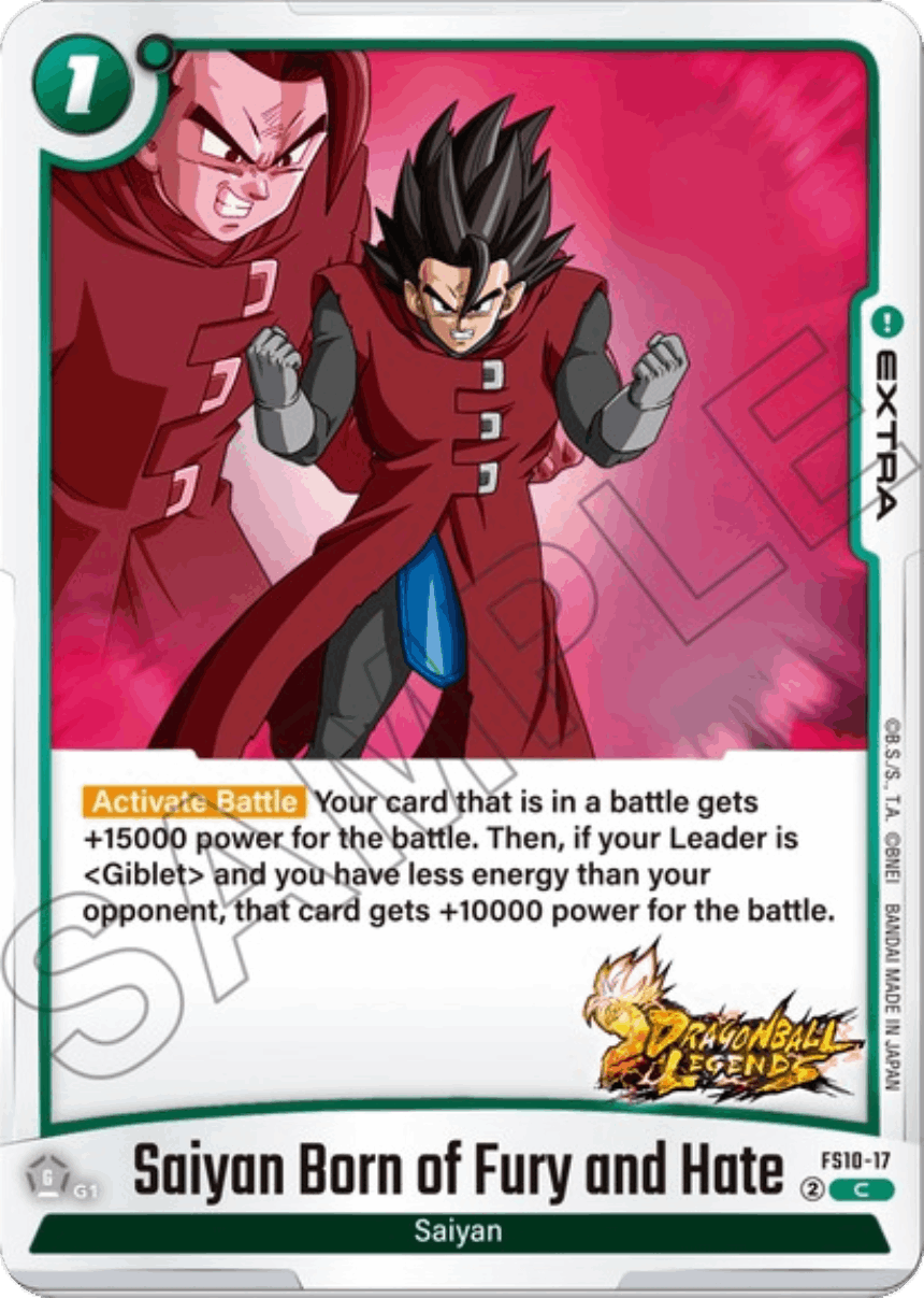 Saiyan Born of Fury and Hate