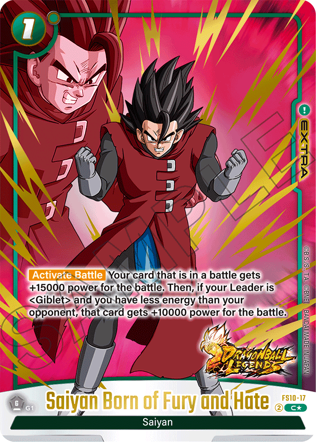 Saiyan Born of Fury and Hate
