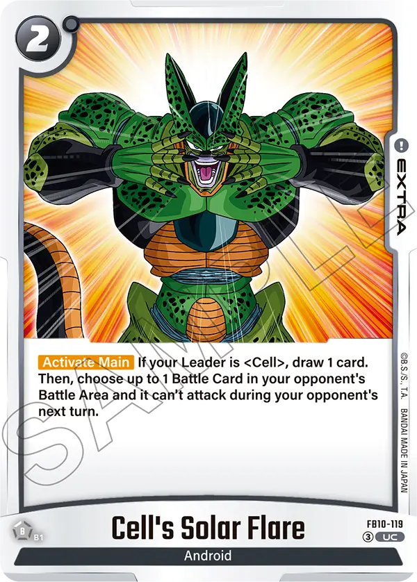 Cell's Solar Flare