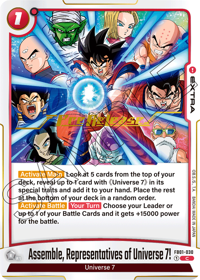 Assemble, Representatives of Universe 7!