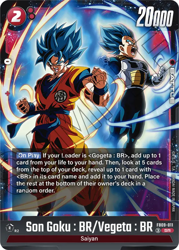 Son Goku: BR/Vegeta: BR
