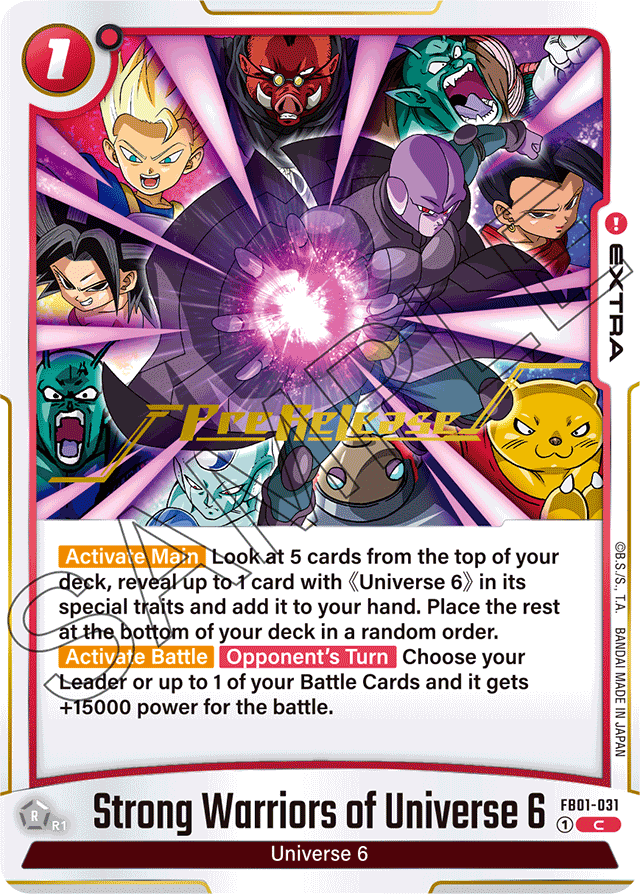 Strong Warriors of Universe 6