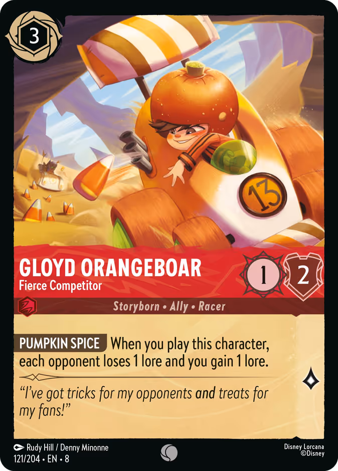 Gloyd Orangeboar - Fierce Competitor