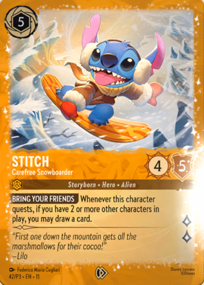 Stitch - Carefree Snowboarder