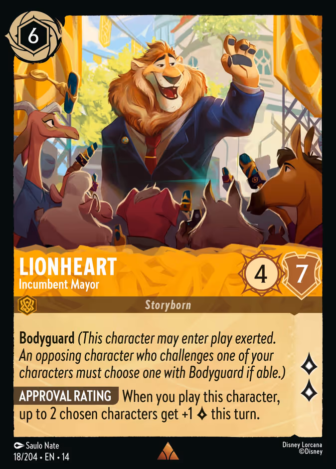 Lionheart - Incumbent Mayor