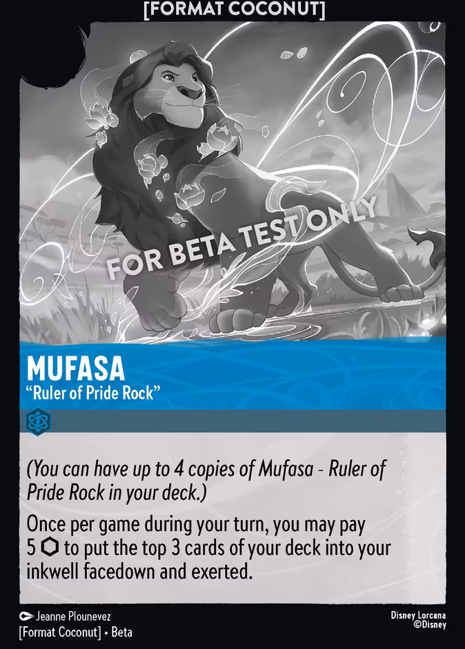 Mufasa - "Ruler of Pride Rock"