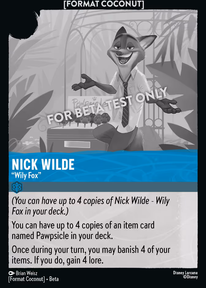 Nick Wilde - "Wily Fox"