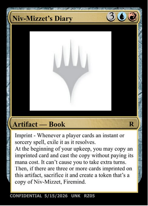 Niv-Mizzet's Diary