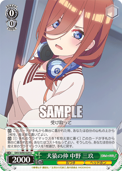 Like Cats and Dogs, Miku Nakano