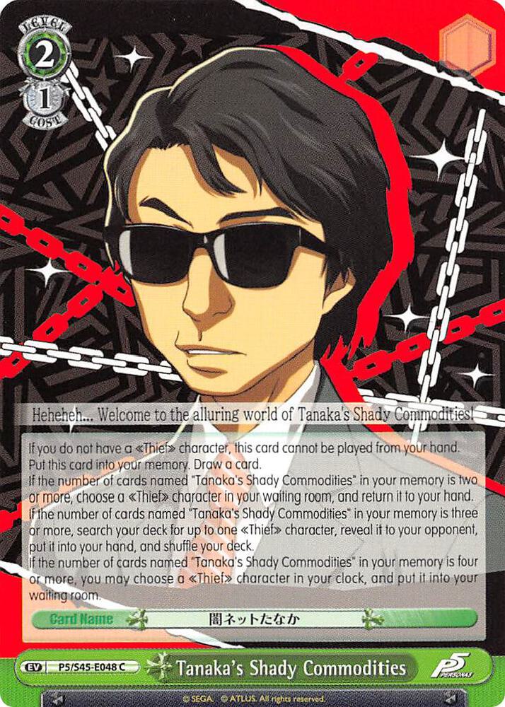 Tanaka's Shady Commodities