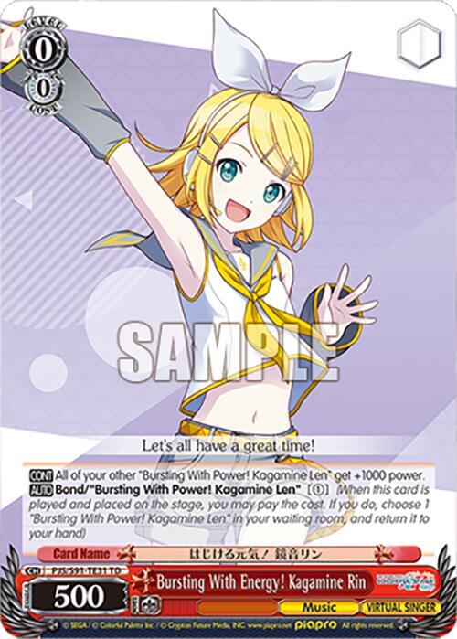 Bursting With Energy! Kagamine Rin (PJS/S91-TE31 TD)