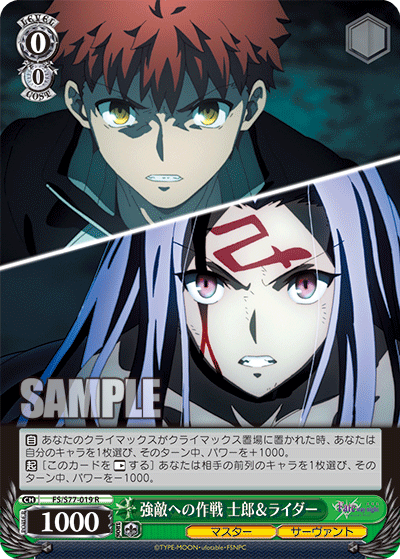 Strategizing Against A Strong Enemy, Shirou & Rider