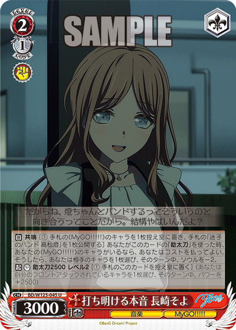 Real Feelings Brought to Light, Soyo Nagasaki