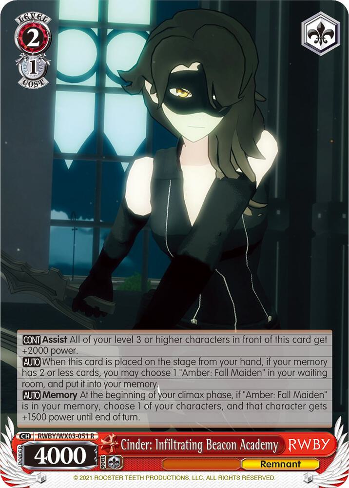 Cinder: Infiltrating Beacon Academy