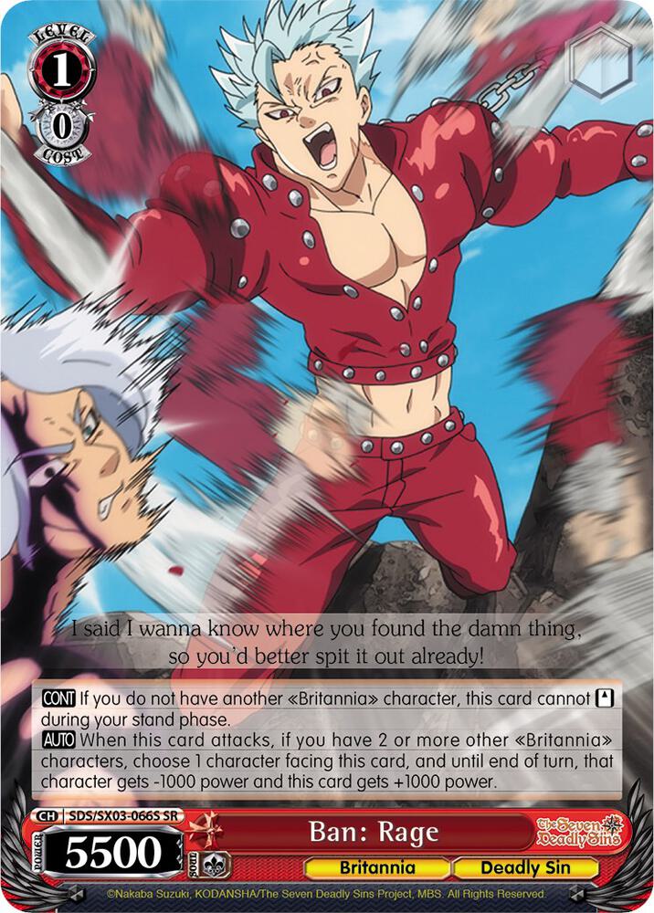 Ban: Rage (SR)