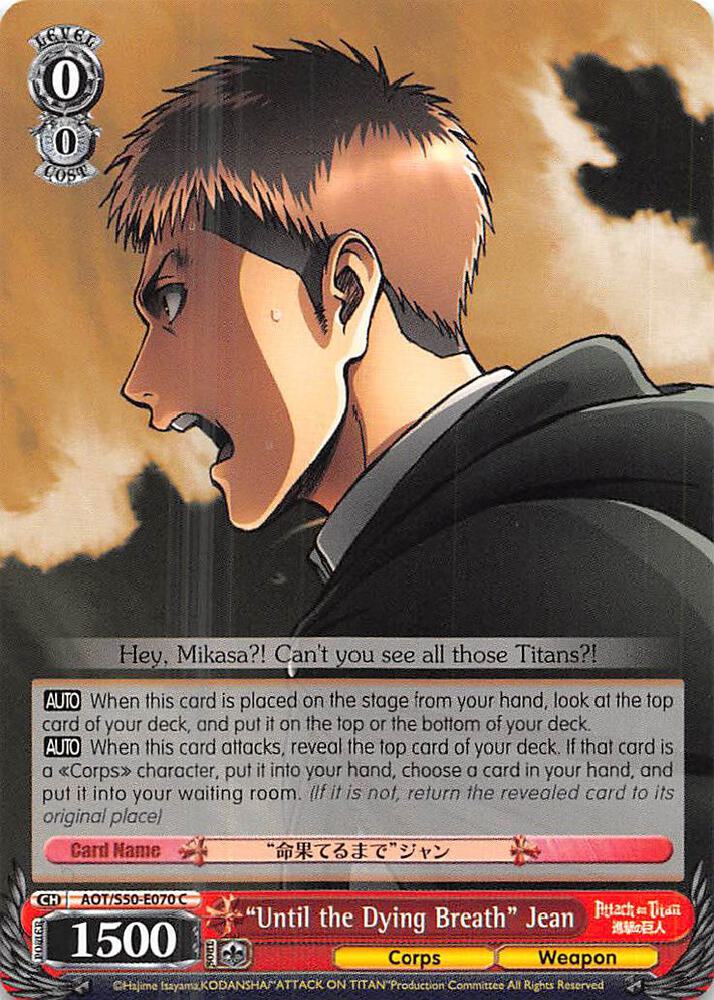 "Until the Dying Breath" Jean