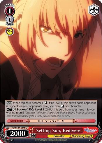 Setting Sun, Bedivere