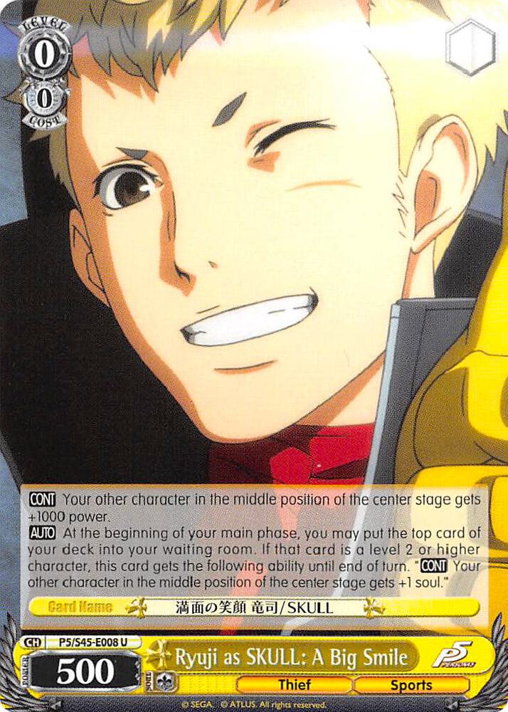 Ryuji as SKULL: A Big Smile