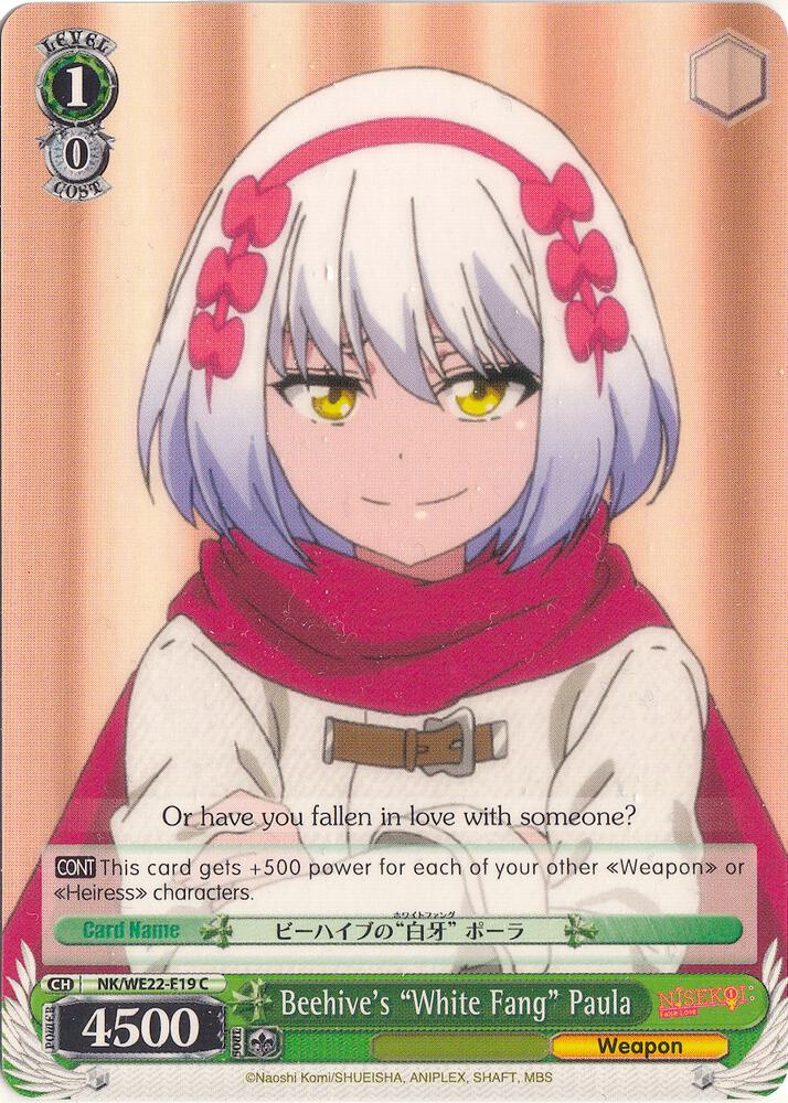 Beehive's "White Fang" Paula