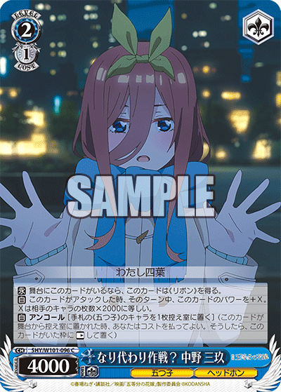 Operation Substitute? Miku Nakano