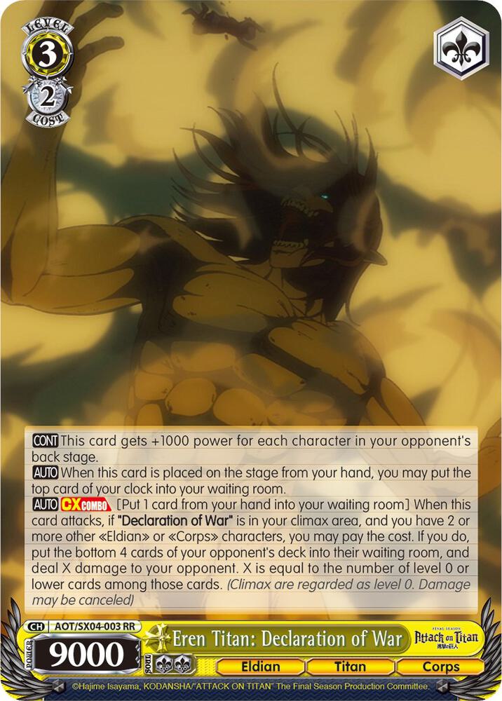 Eren Titan: Declaration of War