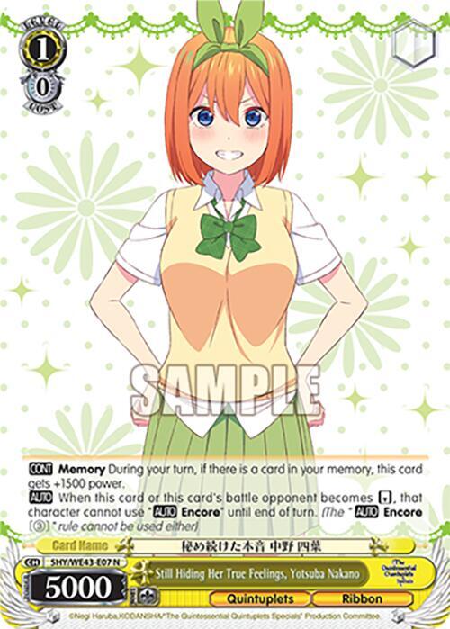 Still Hiding Her True Feelings, Yotsuba Nakano