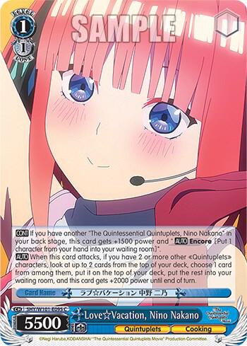 Love Vacation, Nino Nakano