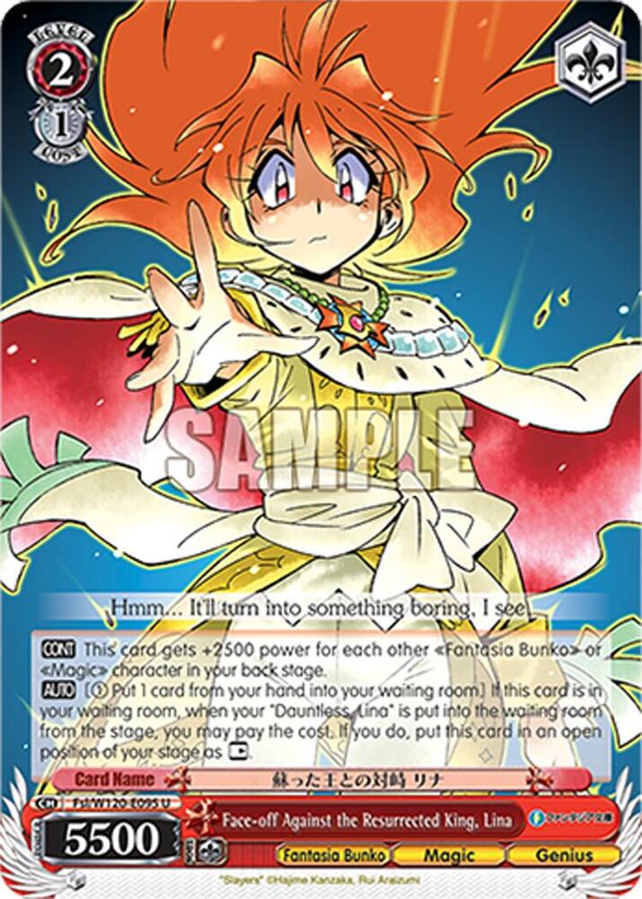 Face-off Against the Resurrected King, Lina