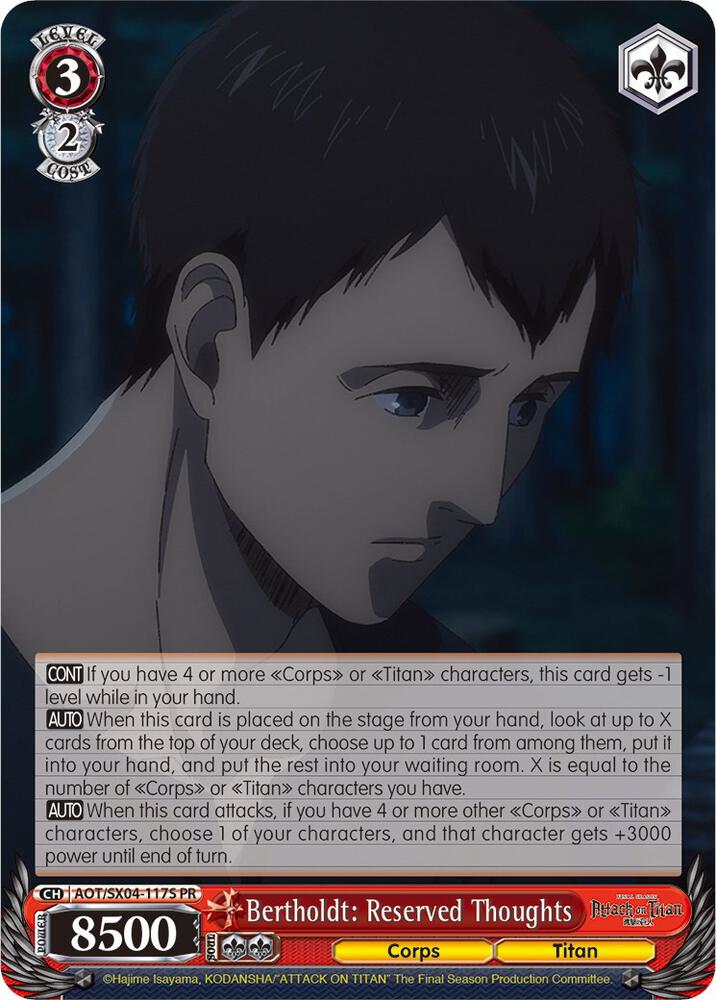 Bertholdt: Reserved Thoughts (Foil)