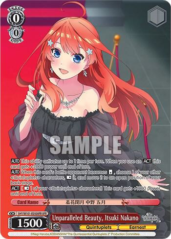 Unparalleled Beauty, Itsuki Nakano (OFR)