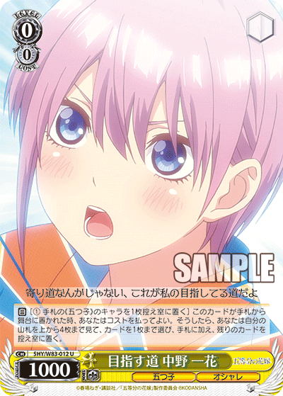 Working Towards a Goal, Ichika Nakano
