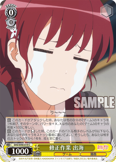 Working on Edits, Izumi