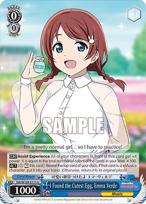 I Found the Cutest Egg, Emma Verde