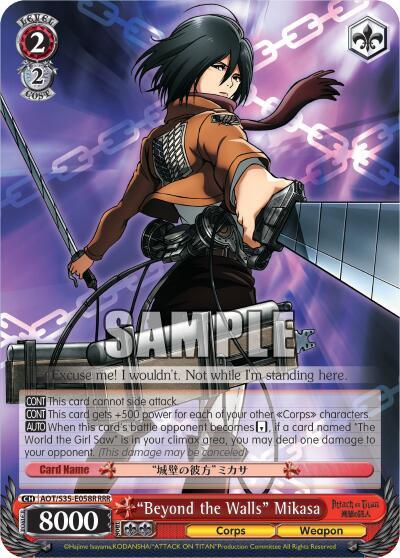 "Beyond the Walls" Mikasa (RRR)