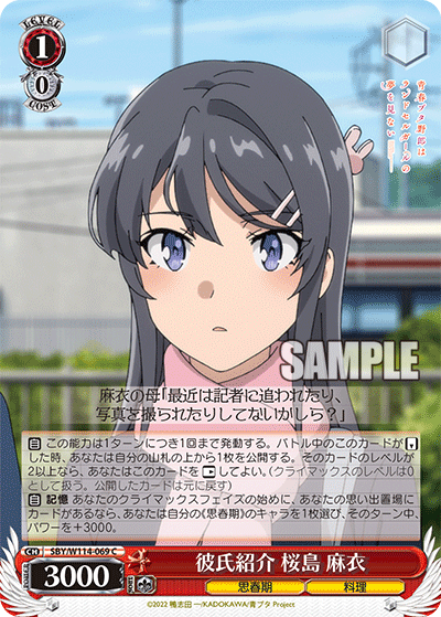Introducing the Boyfriend, Mai Sakurajima