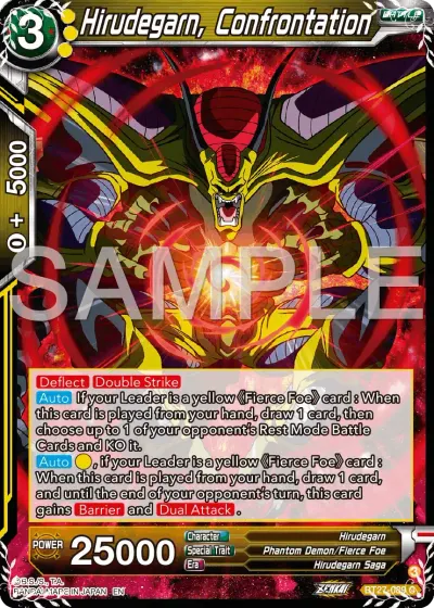 Hirudegarn, Confrontation