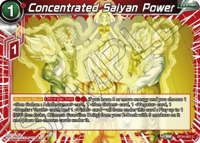 Concentrated Saiyan Power