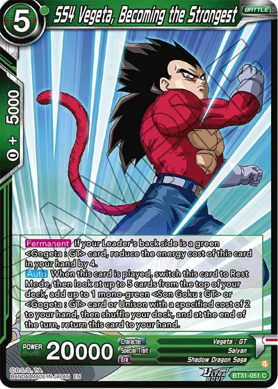 SS4 Vegeta, Becoming the Strongest
