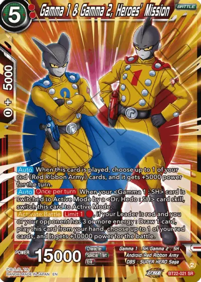 Gamma 1 & Gamma 2, Heroes' Mission