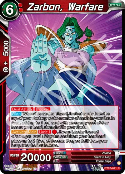 Zarbon, Warfare