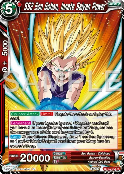 SS2 Son Gohan, Innate Saiyan Power