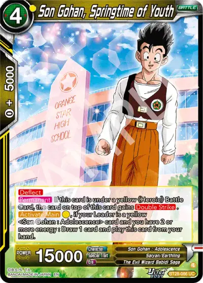 Son Gohan, Springtime of Youth