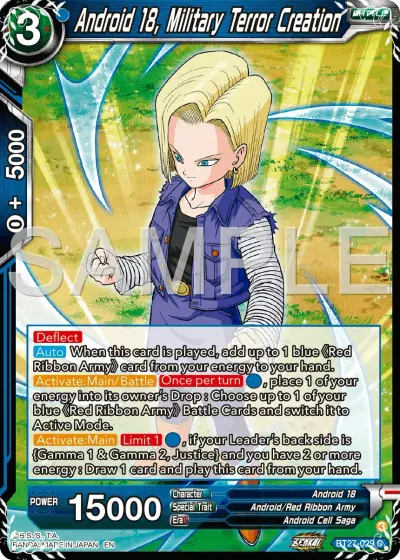 Android 18, Military Terror Creation