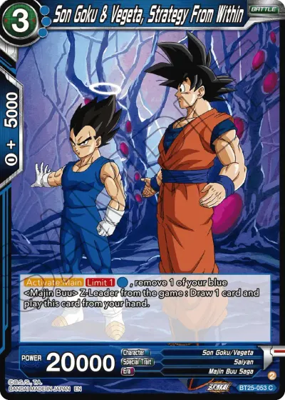 Son Goku & Vegeta, Strategy From Within