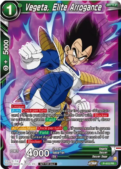 Vegeta, Elite Arrogance