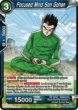 Focused Mind Son Gohan