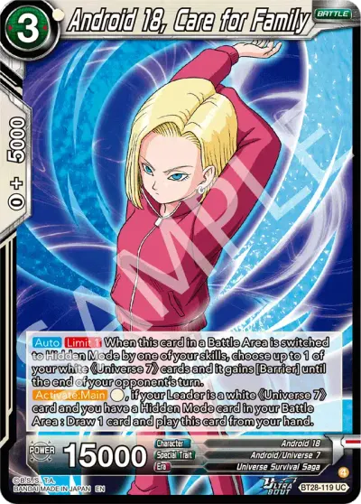 Android 18, Care for Family