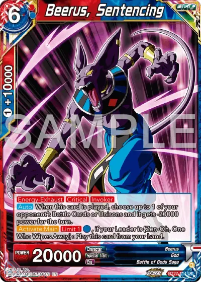 Beerus, Sentencing