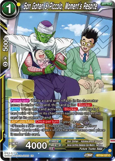 Son Gohan & Piccolo, Moment's Respite