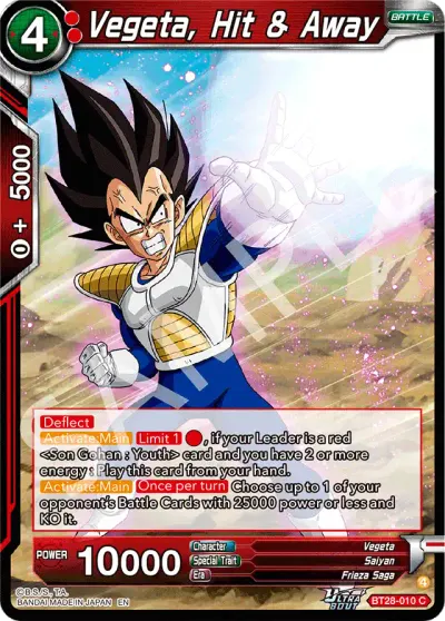 Vegeta, Hit & Away
